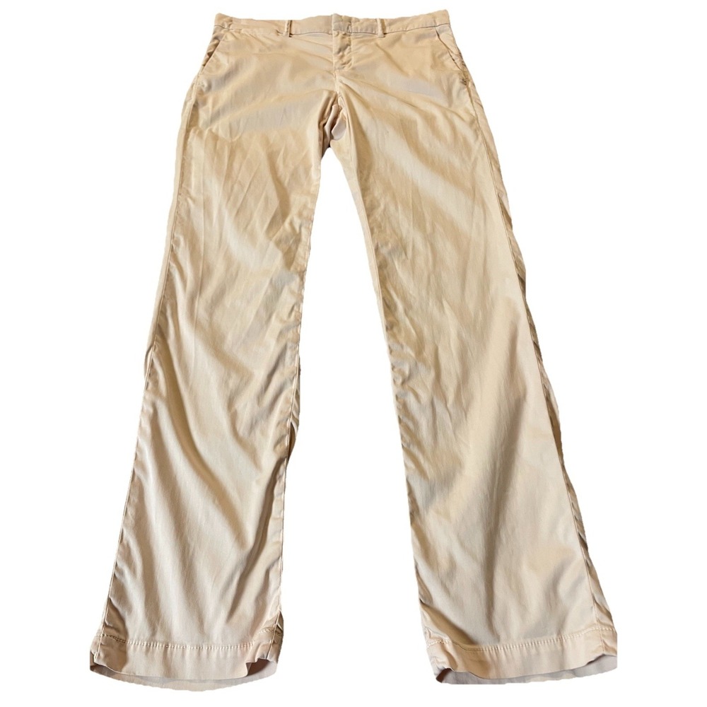 Y2K Banana Republic Straight Chino Pants Sz 6 Pink Beige Mid Rise Casual